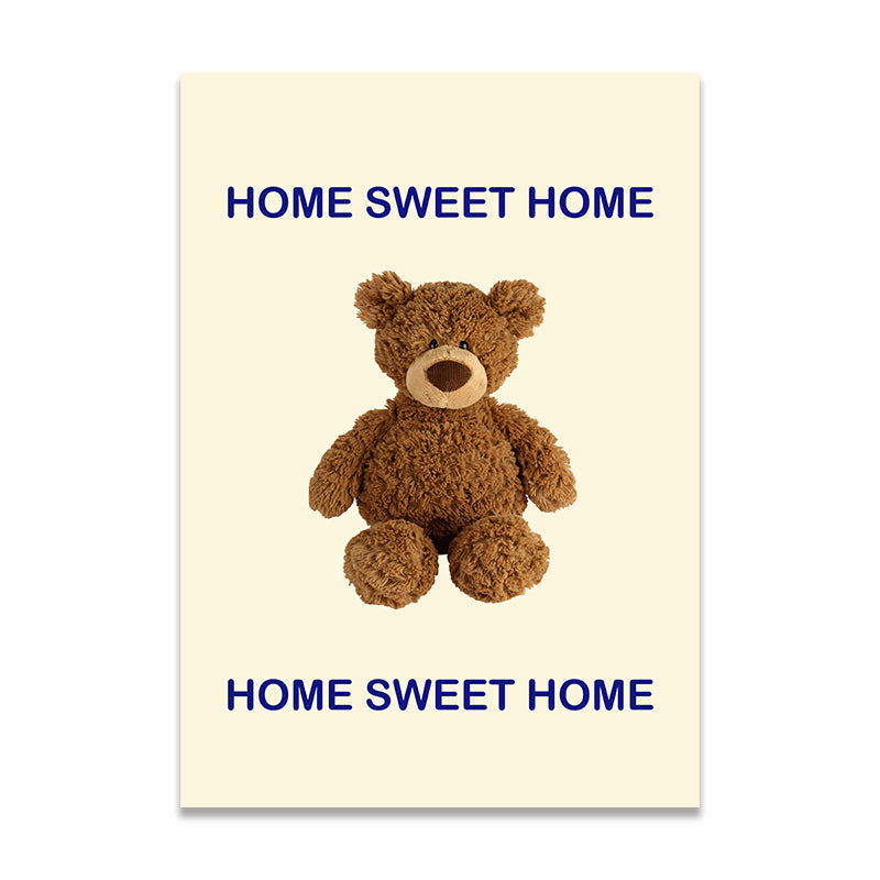 Modern Nordic Cute Animal Bear Poster Wall Decor Art Canvas Painting Modern Nordic Cute Animal Bear Poster Wall Decor Art Canvas Painting